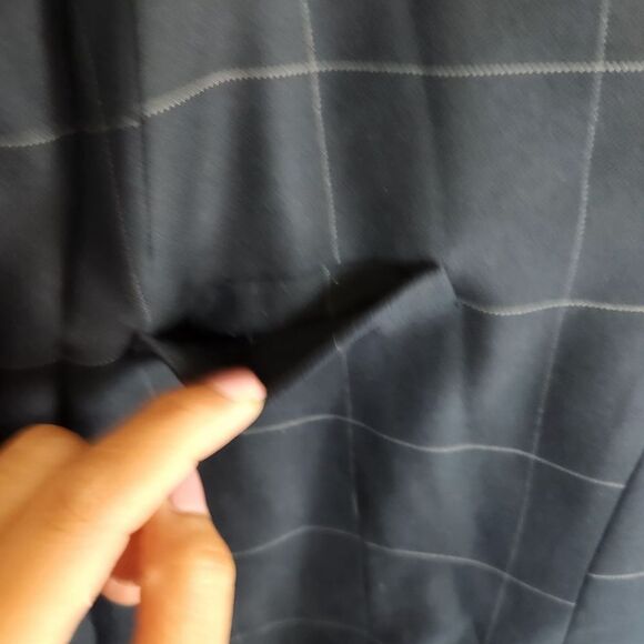 Banana Repulic Navy Paid Blazer Size 4 - Picture 3 of 8